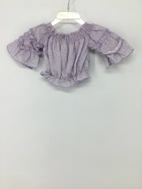 Bailey Bloosoms Child Size 9-12 Months Purple Shirt - girls