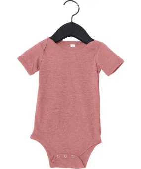 100B - Bella   Canvas Infant Jersey Short-Sleeve One-Piece | Heather Mauve