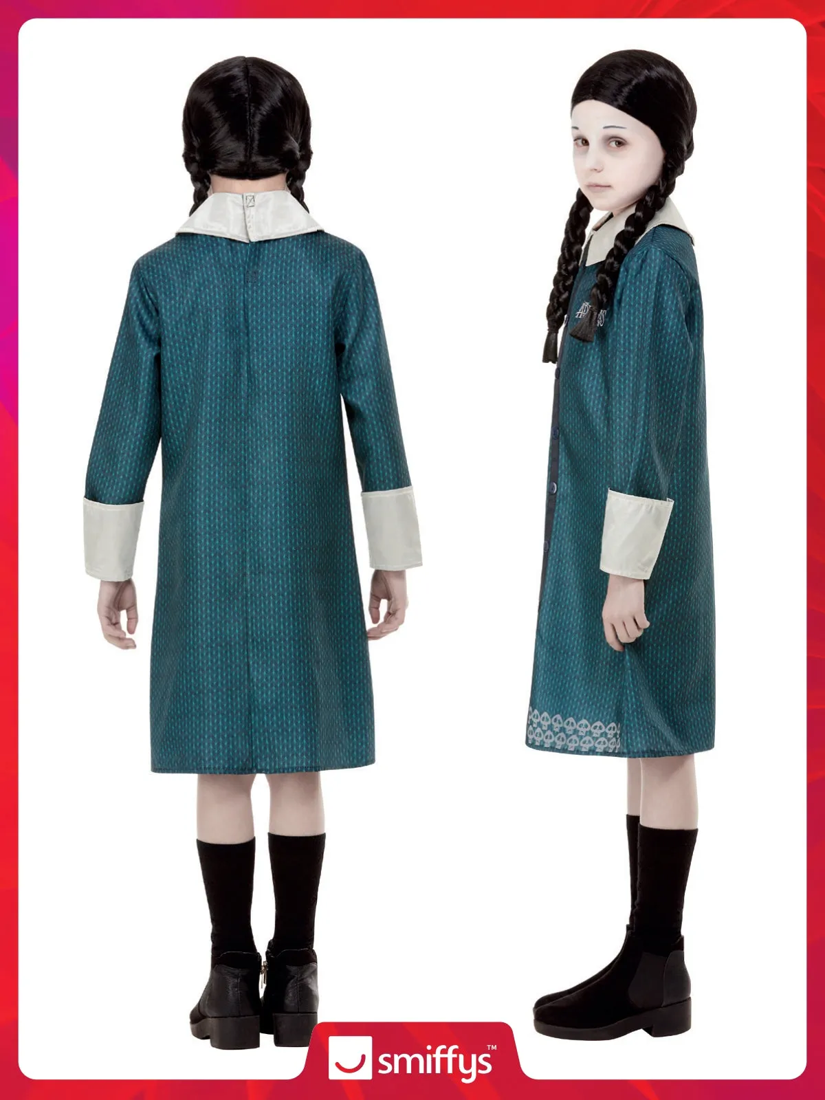 Addams Family Wednesday Costume, Girls