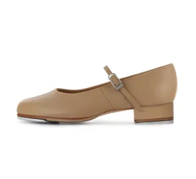 Adult Tap On Tap Shoe (Tan) S0302L, Child Size 2.5 - Ladies 10.5