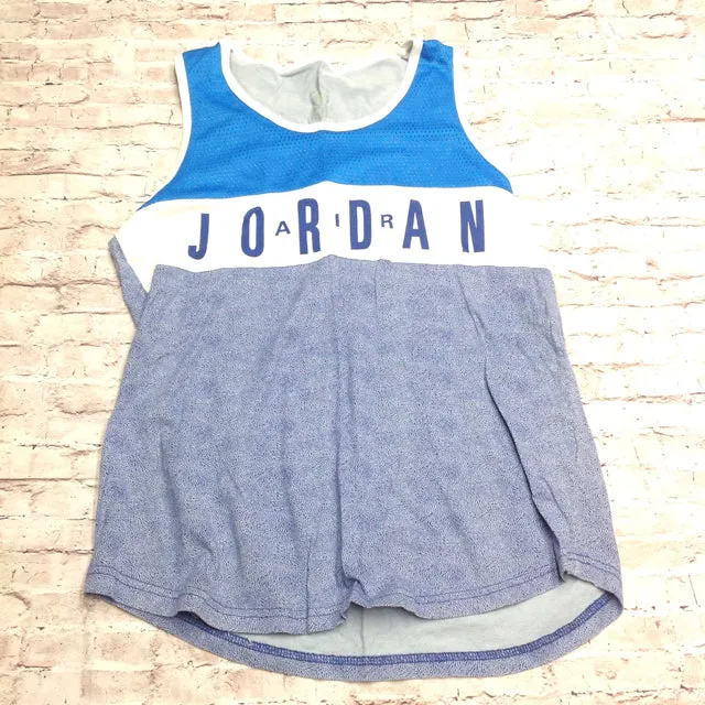 AIR JORDAN Blue & White Logo Top