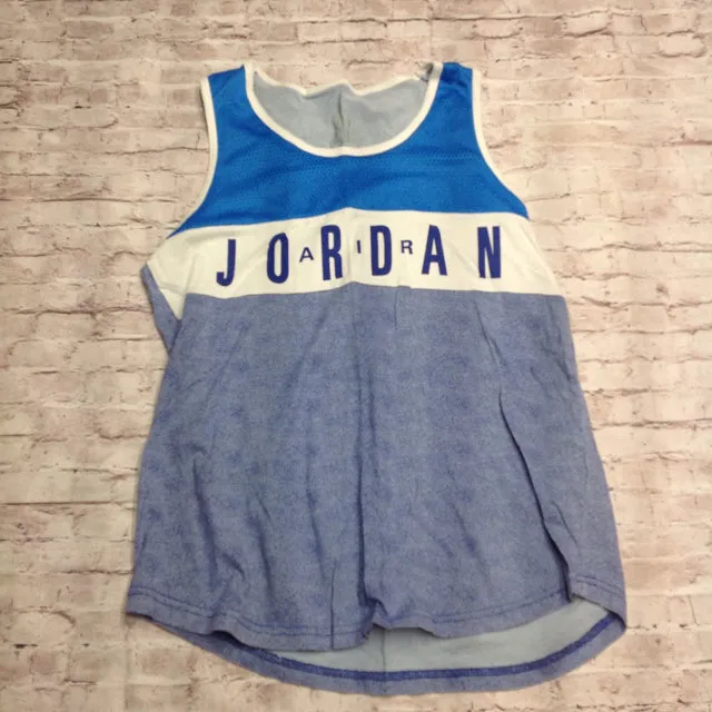 AIR JORDAN Blue & White Logo Top