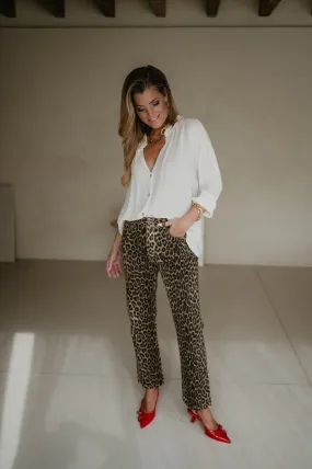 Aleda jeans I Leopard