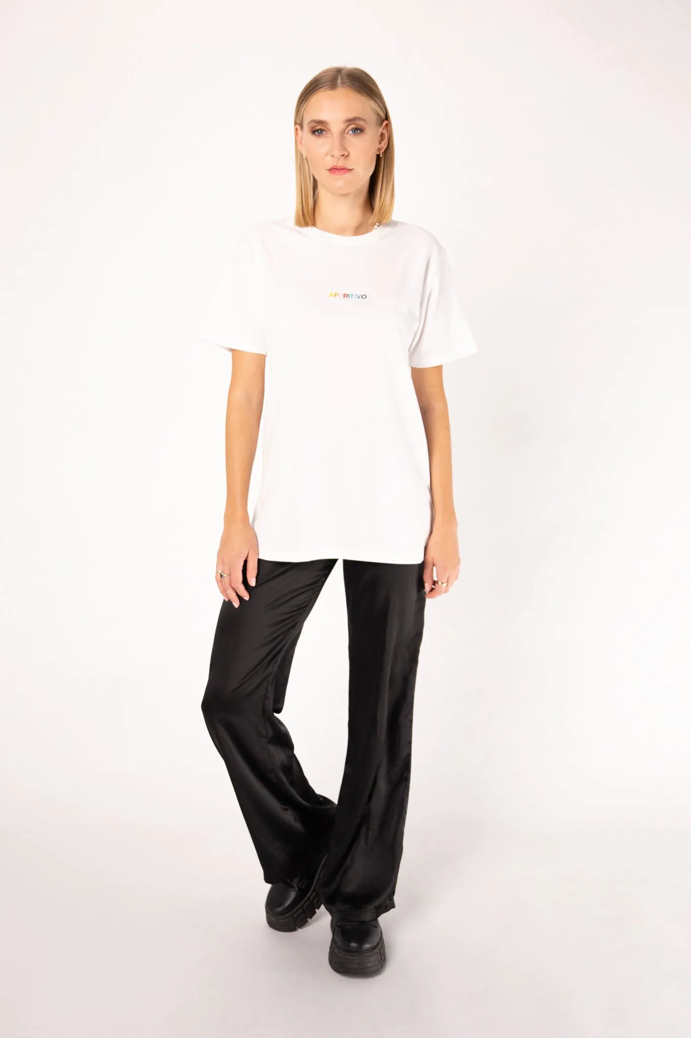 Aperitivo | Besticktes Frauen Oversized Bio Baumwoll T-Shirt