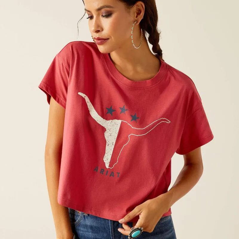 Ariat Women's Garnet Rose Lone Star Tee 10051299