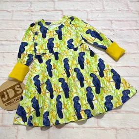 Aussie Animals GWM Dress Size Med (3-6y) - Wattle Cockys