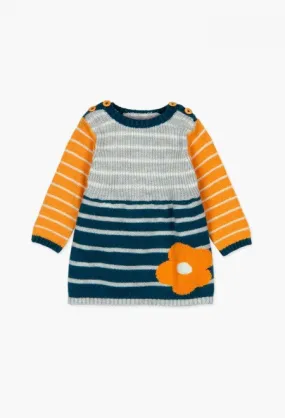 Boboli Dress - Blue Stripe