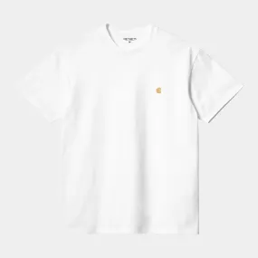 Carhartt S/S Chase T-Shirt White / Gold