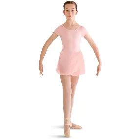 Child Basic Short Sleeve Dance Dress - Light Pink