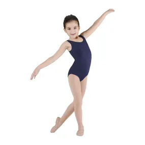 Child Basic Tank Leotard - Navy