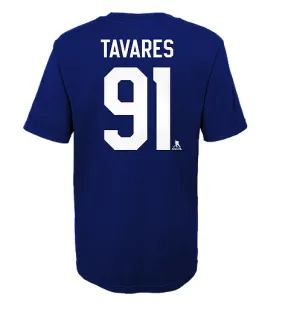 Child Toronto Maple Leafs John Tavares Blue Home Name & Number T-Shirt