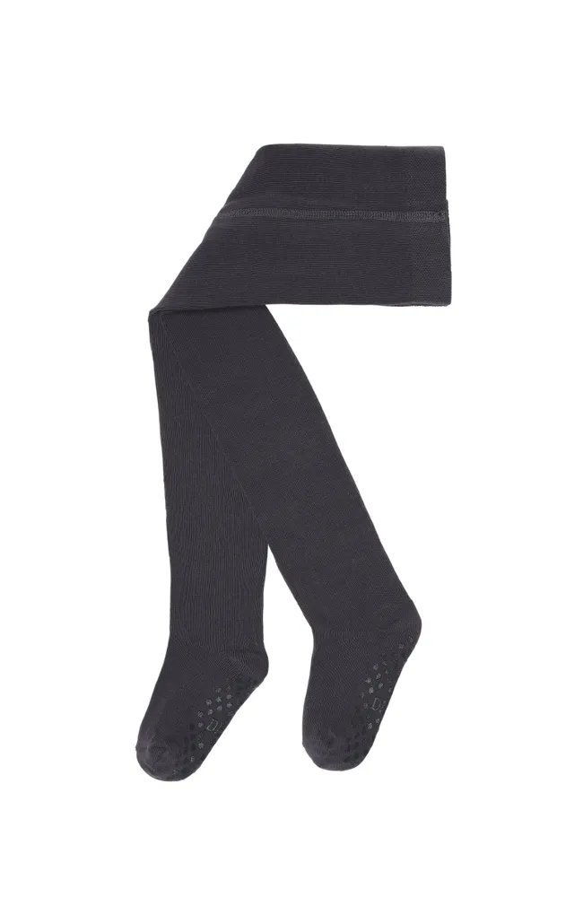 Crawling Tights Wool/Silk - Dark Grey