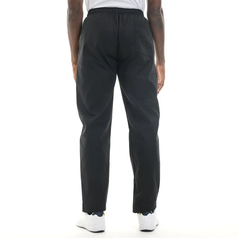 Elastic Black Kitchen Trousers - MANELLI