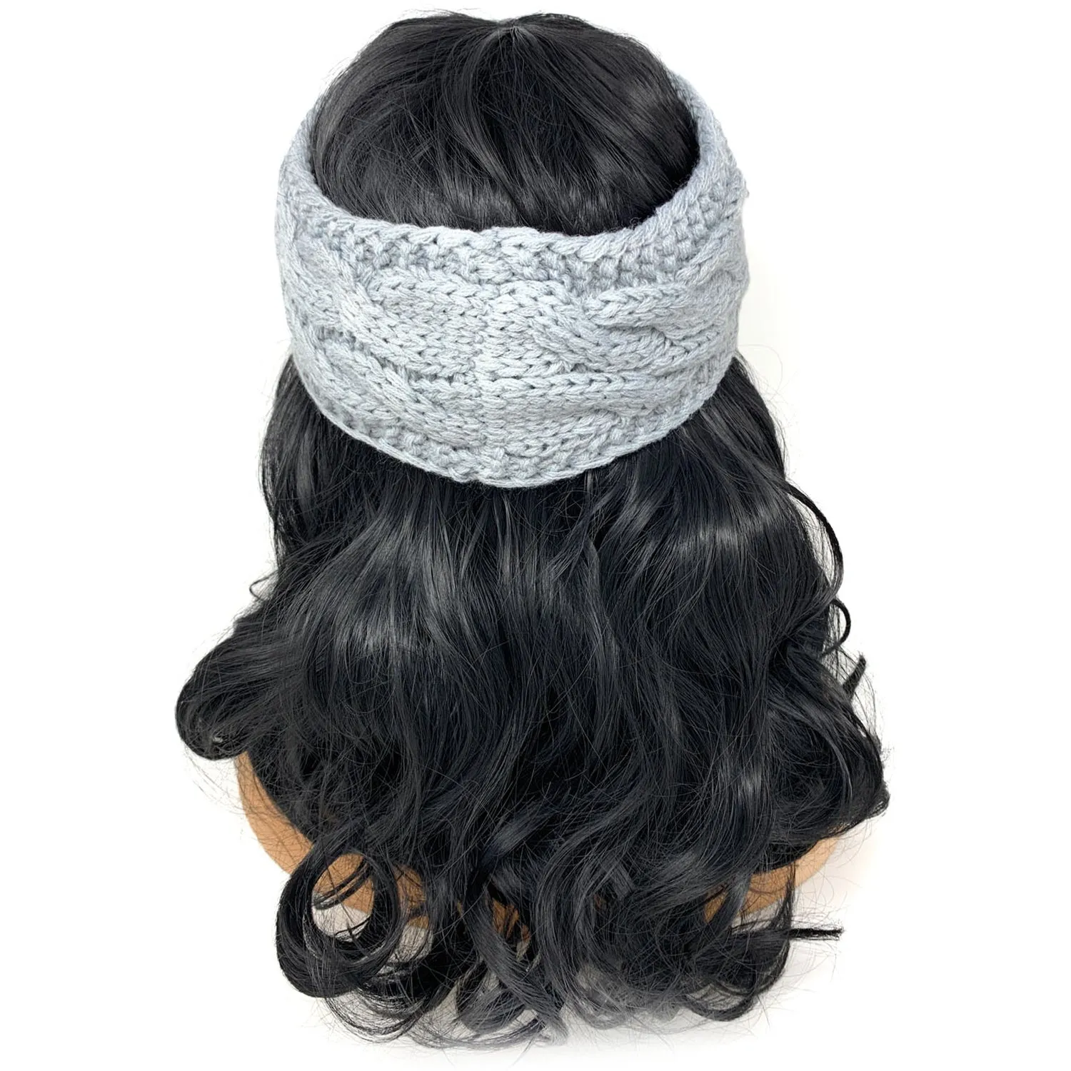 Empire Cove Reversible Headband Beanie Womens Winter Warm Solid Cable Knit