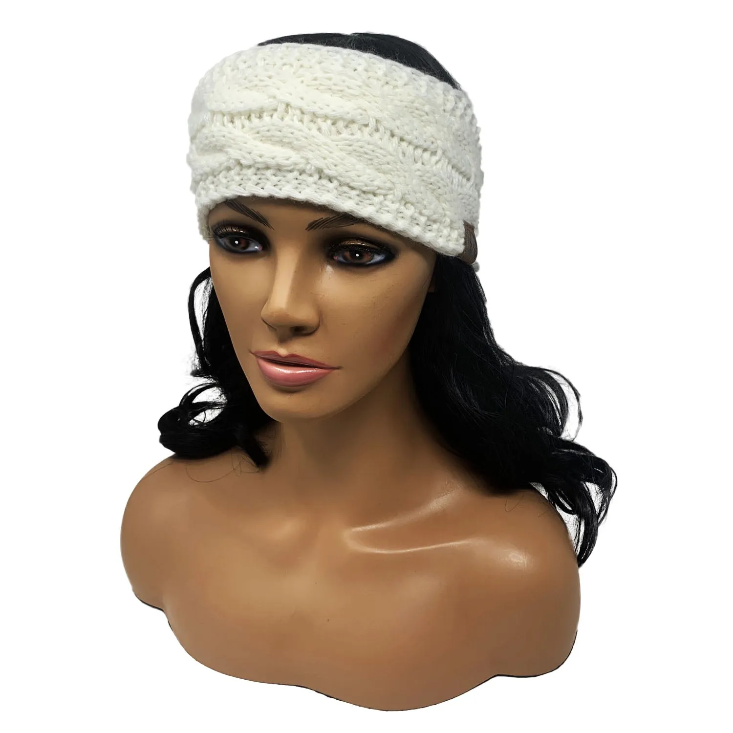 Empire Cove Reversible Headband Beanie Womens Winter Warm Solid Cable Knit