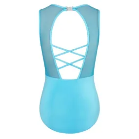 Energetiks Abby Mesh Leotard | Turquoise | Child