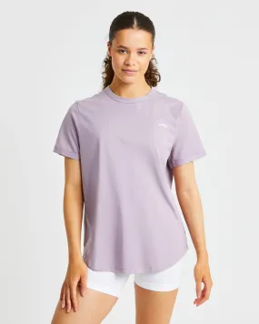 Everyday Relaxed T Shirt - Muted Mauve