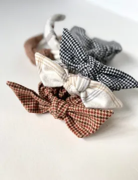 Fall Prep Set | Knot Headband and Knot Scrunchie | Sophisticated Luxury Accessories | Hand Tied and Made to Order