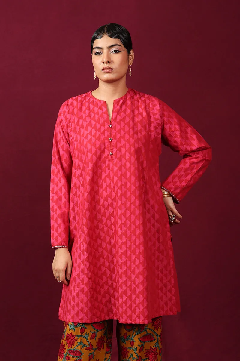 Floral Ikat Kurti