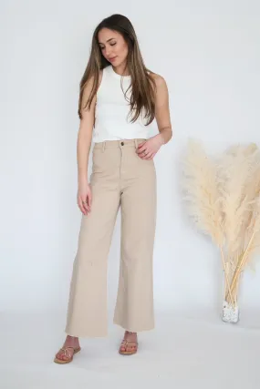 Harper Wide Leg Jean - Almond Milk (FINAL SALE)