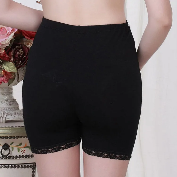 Pregnant women's stomach lift shorts three-point lace safety pants adjustable leggings