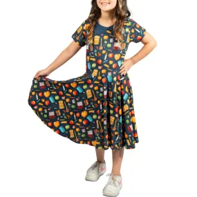 School Tools Kids Twirl Dress