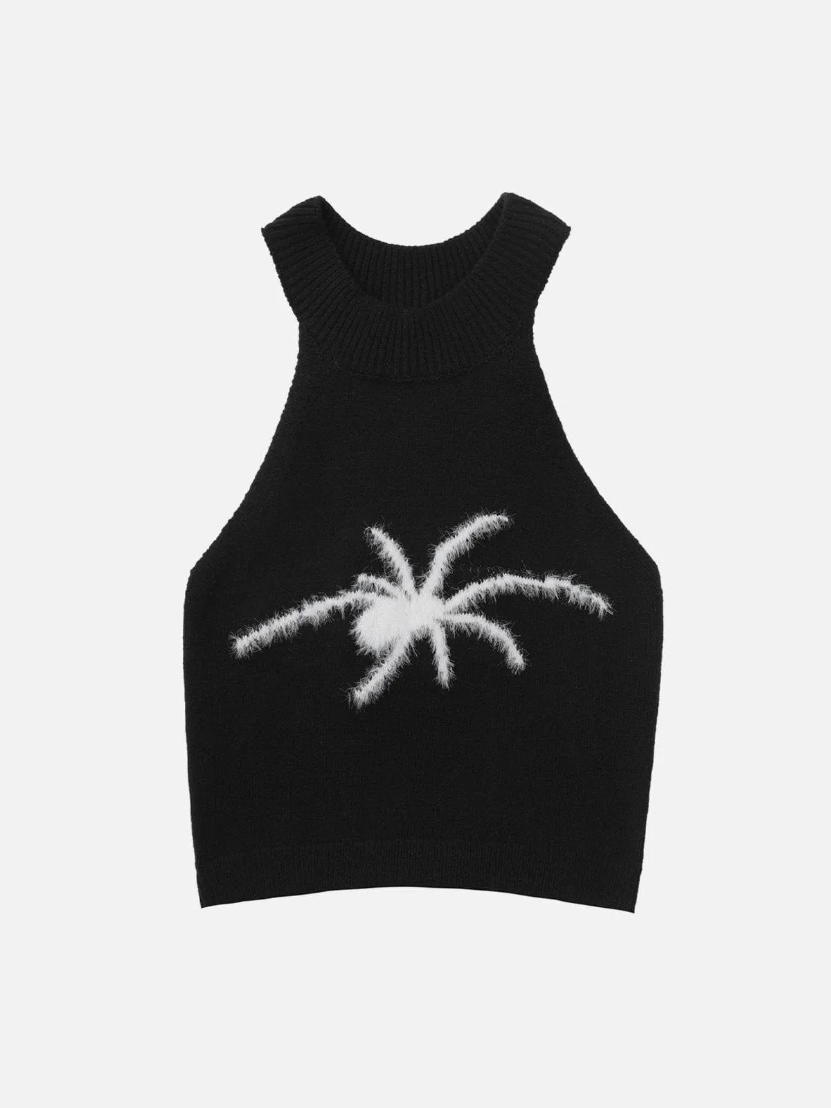 Spider Embroidery Knit Cami Top