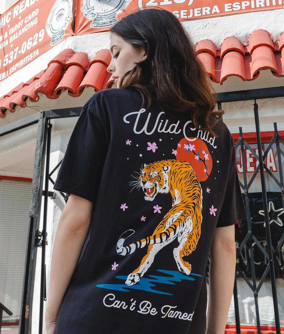 Wild Child Tiger Blossom Boyfriend Tee